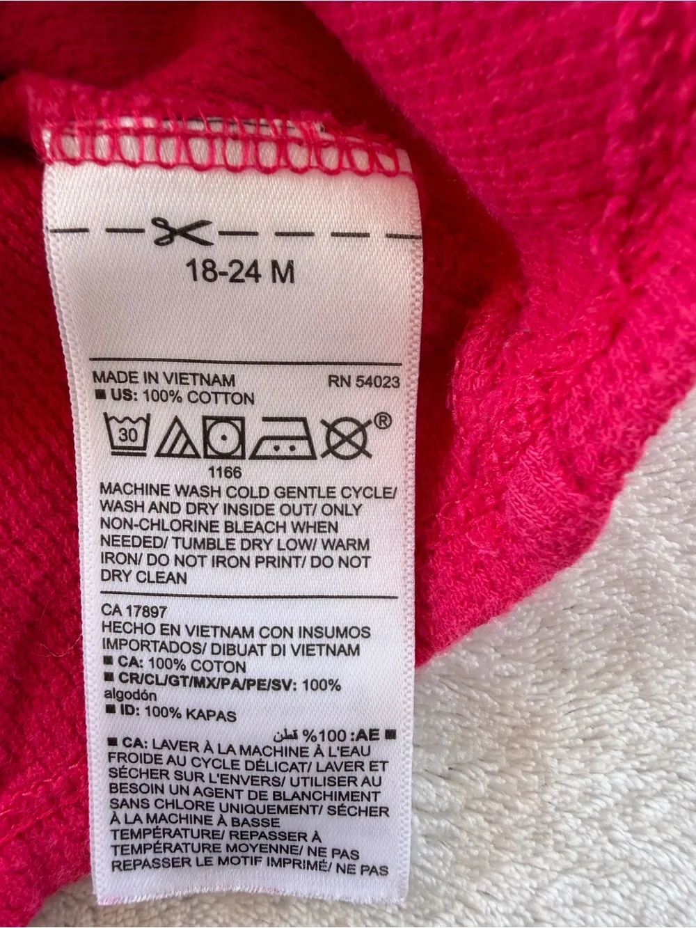 Old Navy Bright Pink Ribbed Knit Top Size 18-24M